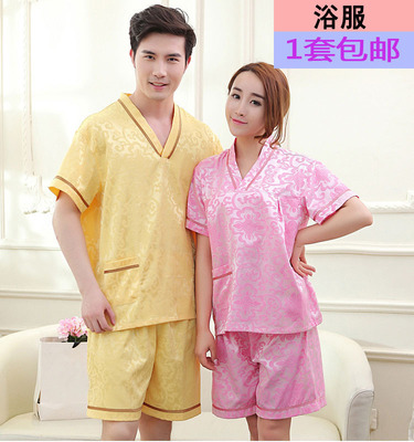 加厚汗蒸服女款 大码男女浴服桑拿浴室桑拿服居家服|ms