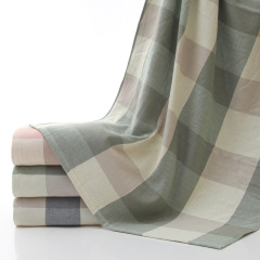 Unbranded Towel Bath Towel Good Quality Checkered Single Item Wholesale Dropshipping Color Checkered Good Absorbency Double Layer Checkered Fresh