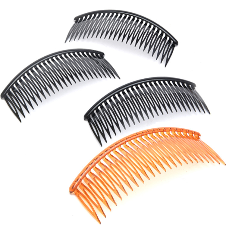 16齿20齿24齿圆发饰儿童发卡女士儿童刘海梳地摊发饰插梳塑料发梳|ru