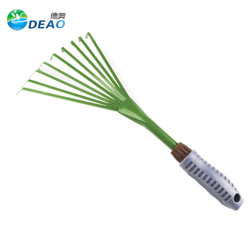 Factory direct sales wholesale Deao lengthened and thickened garden rake iron nine-tooth rake garden tool grass rake