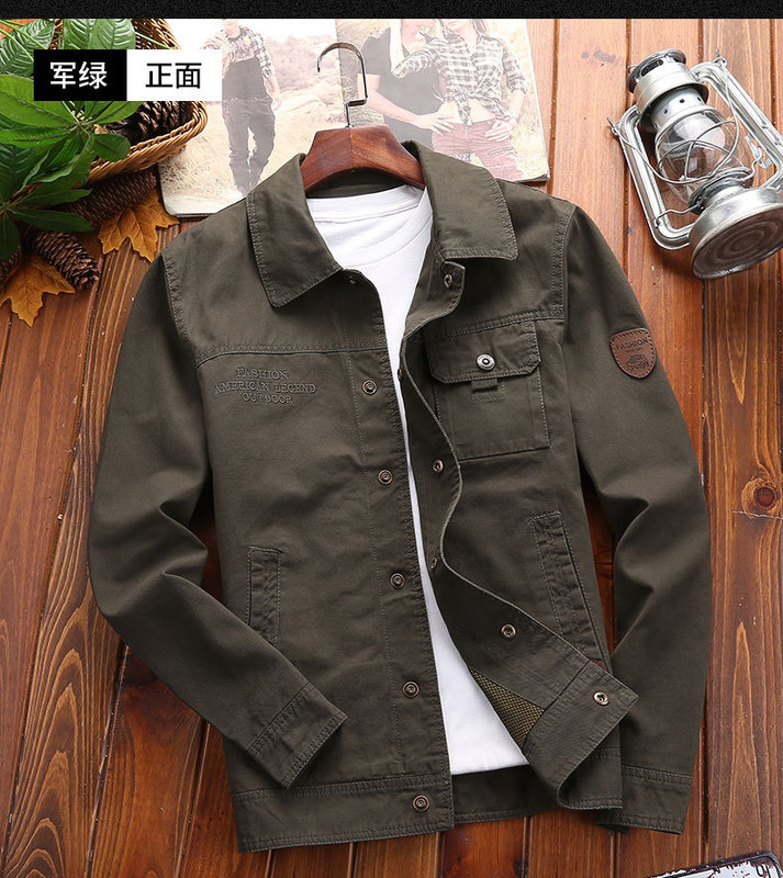 Cotton business casual men's jacket spring and autumn youth loose spring and autumn men's clothing 2018 new lapel jacket men