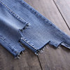 spring high waist jeans new female irregular fashion Institute wind