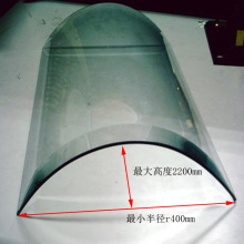 防砸热弯 88钢化夹胶玻璃防爆玻璃厂  最小直径400mm