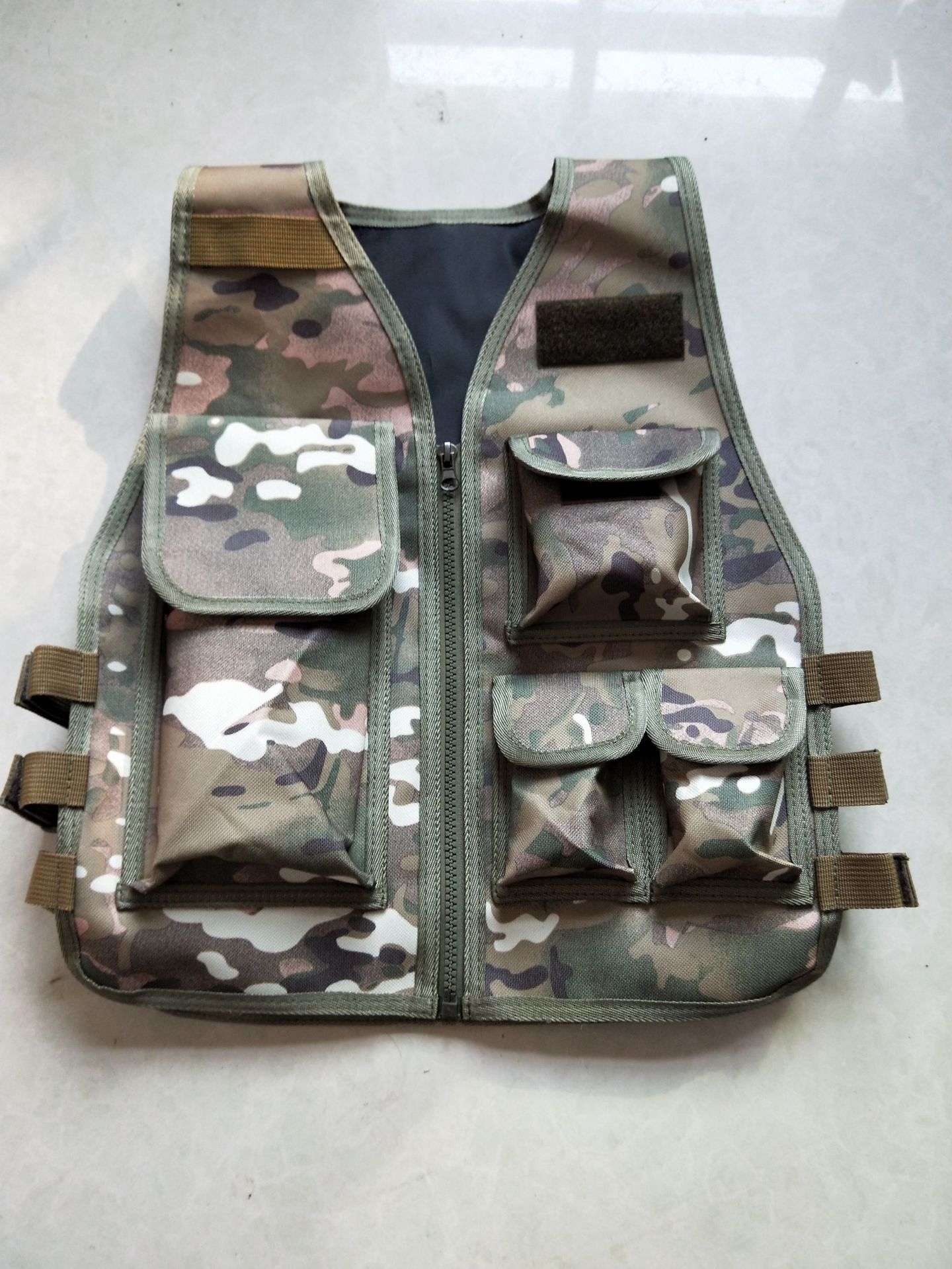 厂家批发定做真人cs装备作战军迷马甲儿童户外游戏迷彩战术背心