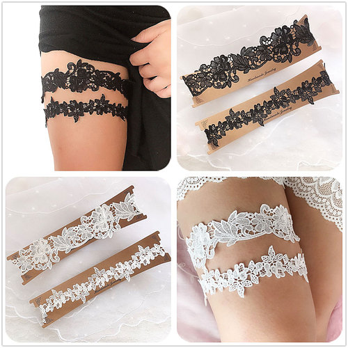 Amazon Hot Selling Bridal Lace Garter European and American Wedding Accessories Sexy Garter Elastic Leg Ring LW20