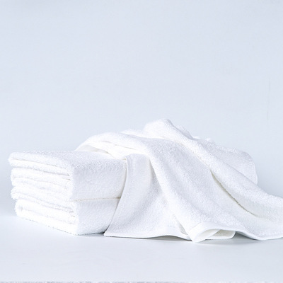 Five-star hotel Linen Bath towel cotton material Manufactor supply wholesale hotel Platinum white thickening towel