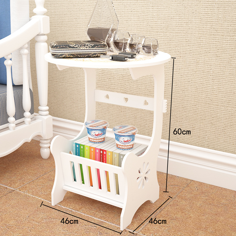 Mesa de café simple casa balcón sala de estar Mini Mesa Redonda apartamento pequeño ocio simple mesa cuadrada dormitorio mesita de noche