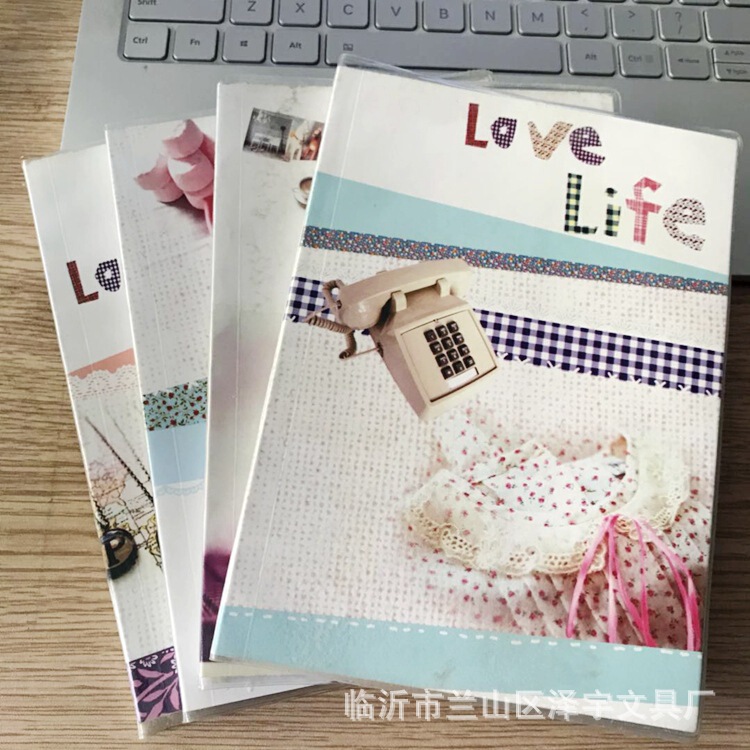 Processing A5 plastic cover notebook for primary and secondary school students 32K soft copy book Diary book 65 pieces