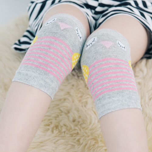 Summer thin cotton air-conditioned room warm baby children leg guard leg guard learning to walk roller skating crawling protective sock cover little bird