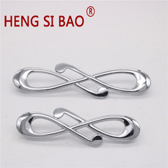 Manufacturer supply zinc alloy pull handle modern minimalist chrome drawer wardrobe cabinet door handle furniture hardware