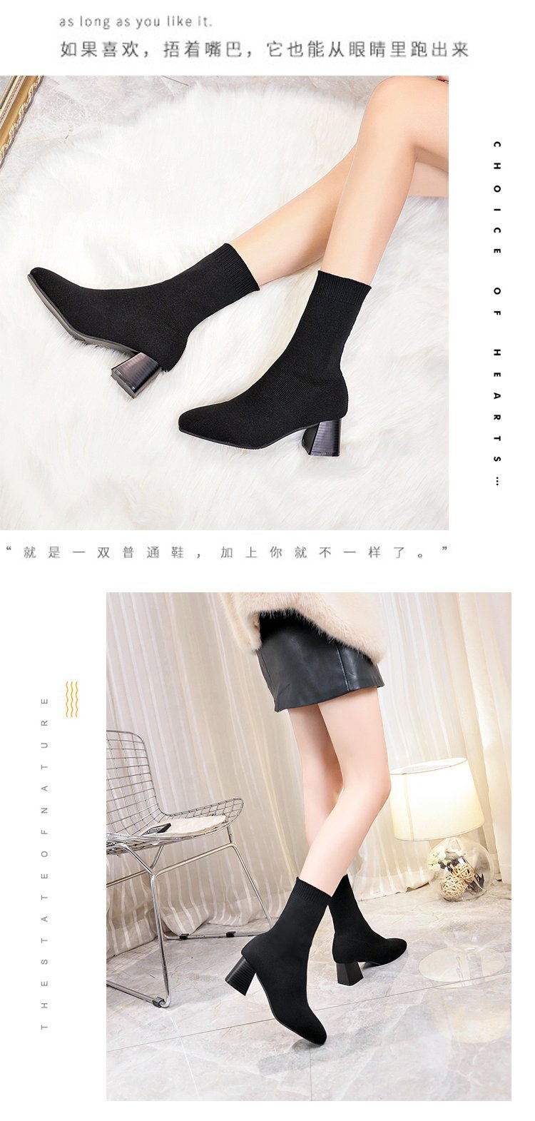 Bottes femme en Tissu - Ref 3355140 Image 14