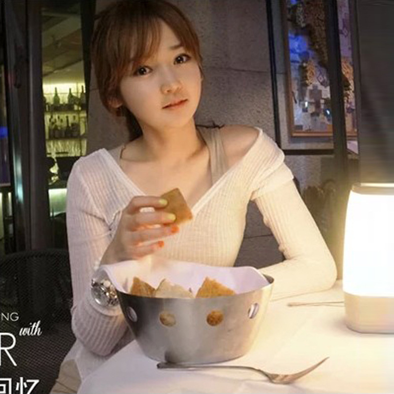 Korean Dongdaemun Genuine V-neck Backless Irregular Slim Knitted Base Top with Long Sleeve T-shirt