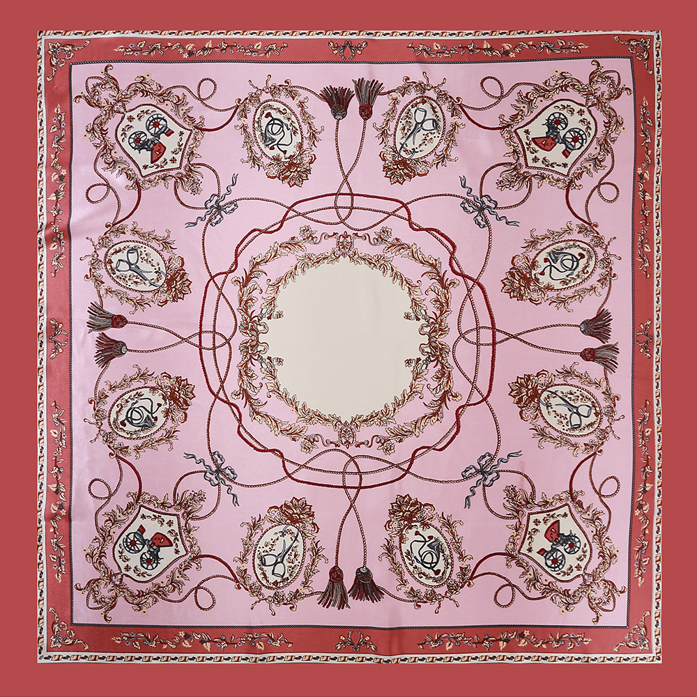 Geometric Pattern Women's Elegant Geometric Satin Printing Scarves & Gloves