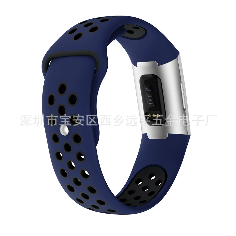 Совместимо с двумя цветами ремешка из силикона Nike для Fitbit Charge3, спортивный силиконовый ремешок CHARGE4