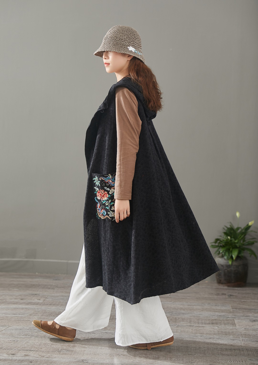 Gilet femme en Coton et lin - Ref 3316228 Image 16