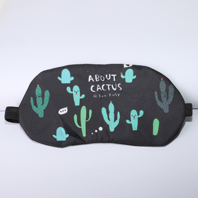 Nuevo lindo dibujos animados Dibujos Animados dormir máscara de ojo femenino masculino sombreado transpirable algodón hielo bolsa de hielo comprimir caliente dormir máscara de ojo