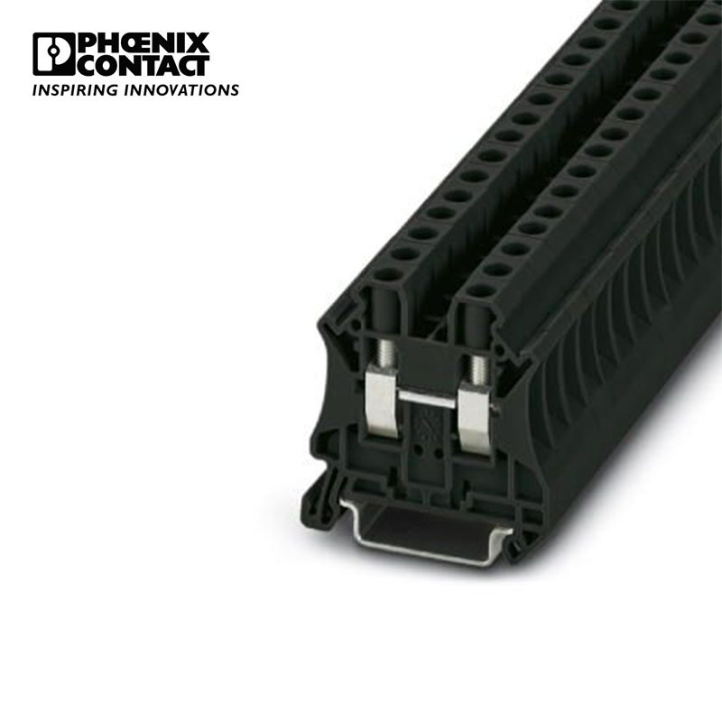 菲尼克斯接线端子6平方螺钉连接黑色凤凰端子-UT 6 BK