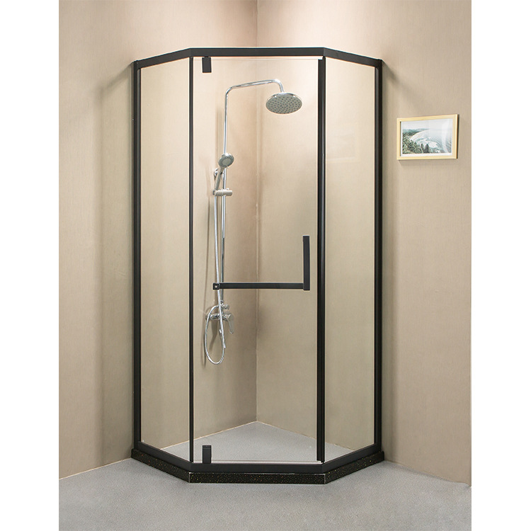 Priced Direct selling Stainless steel Black Diamond Shower Room Toughened glass Shower room TOILET partition Bath Room