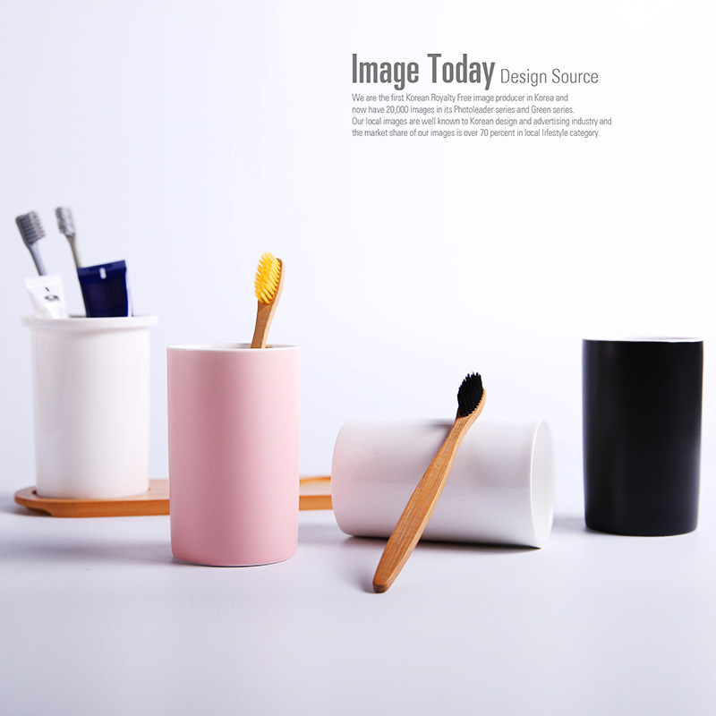 Ceramic cup lovers Cups Water cup household Mug Toothbrush holder Daily Customizable LOGO