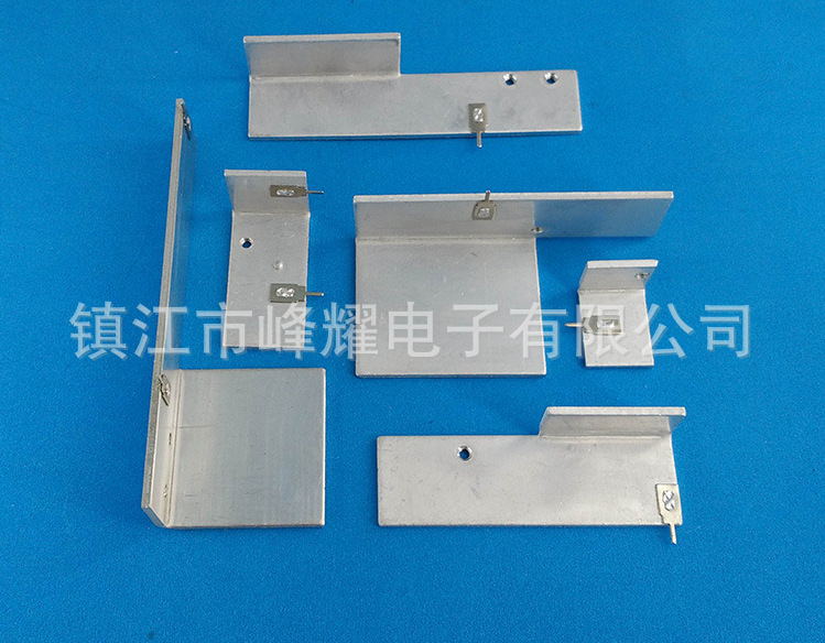 铝板电子散热片 L型电子五金冲压散热器 线路板电子电源散热片