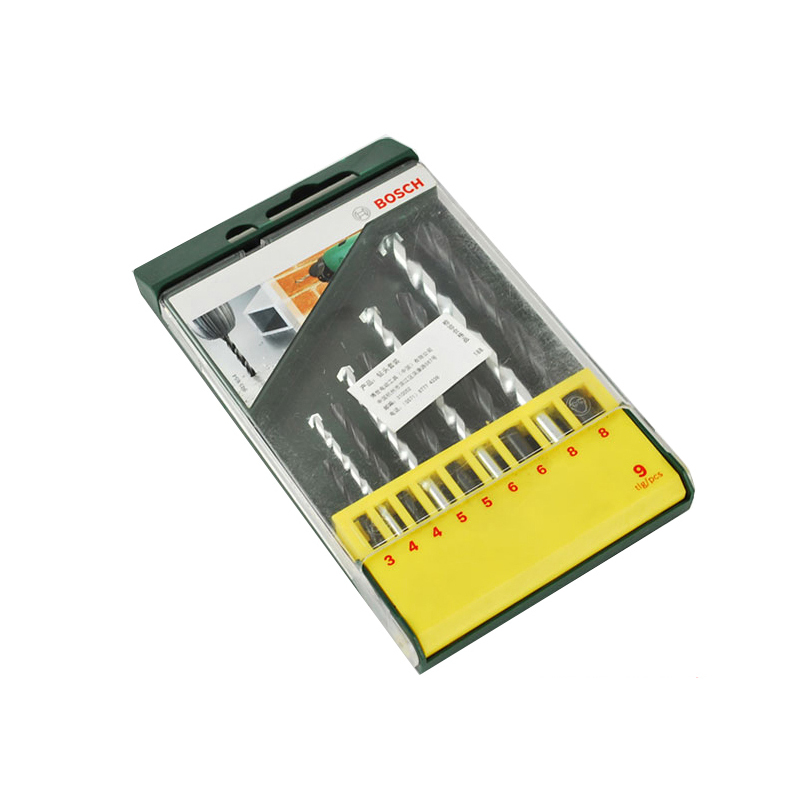 HSS~R麻花钻头4支石工钻头套装,博世