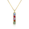 Crystal necklace, small pendant, European style, silver 925 sample, light luxury style