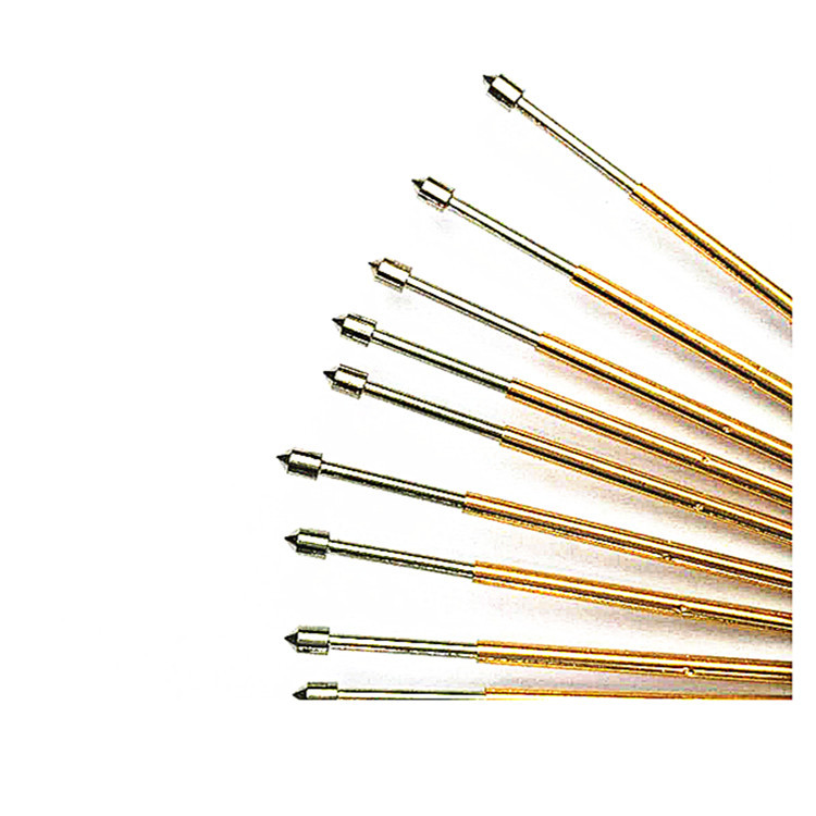 测试探针 弹簧针 PL75-E2（圆锥头型）头部直径1.3mm  总长33.5mm