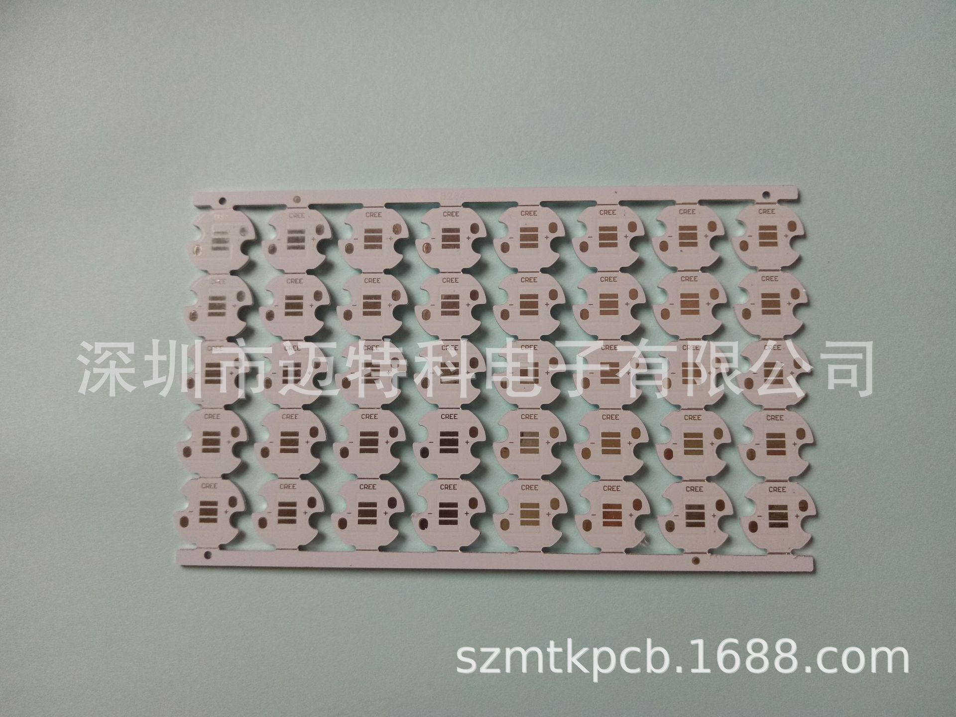 高导热14mm大功率铝基板科锐LED灯板 专业PCB厂家