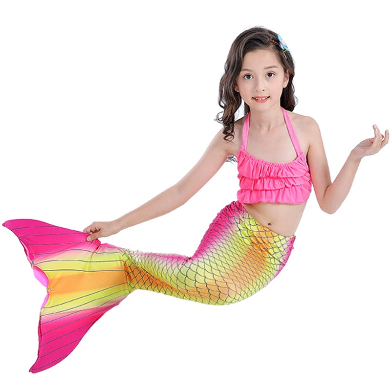 Детский купальник с вырезом "鱼尾" (fish tail), косплей, подарок на день рождения