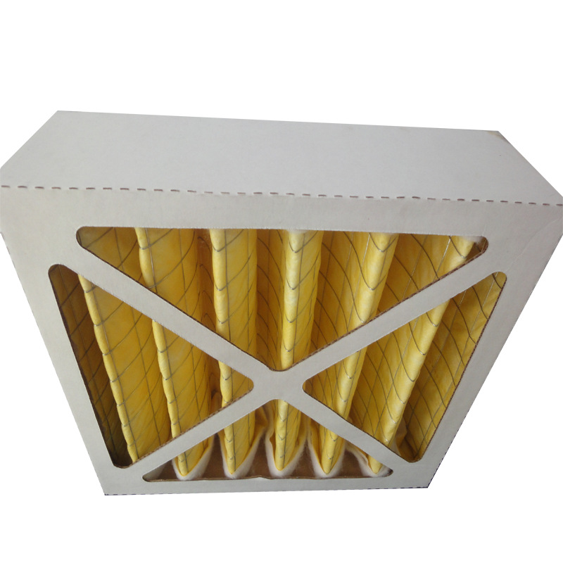 高强度瓦楞纸板框折叠式粗效过滤器空调送风系统初效过滤器纸框