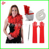 1920s Flapper Girl Dress Halloween Costume Gloves Smoking Ring Neck Link with Five -piece Five -Piece