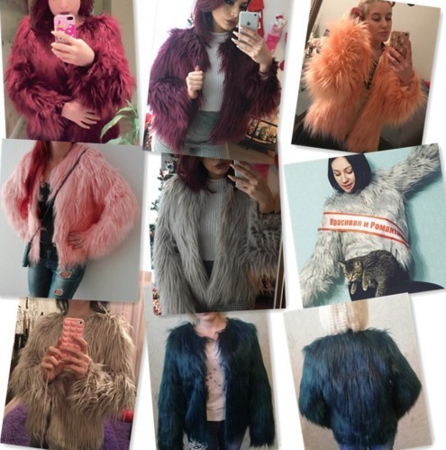 Fur-like jacket women’s jacket fashion women’s fur long hair