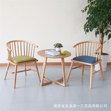 北欧奶茶店西餐厅休闲实木茶几椅子咖啡厅桌椅洽谈会客沙发组合