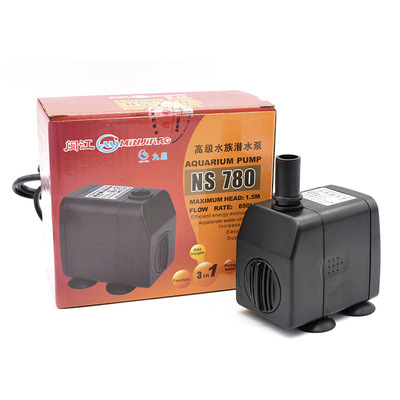 闽江潜水泵水族静音小型抽水泵带增氧功能鱼池循环过滤水泵|ms