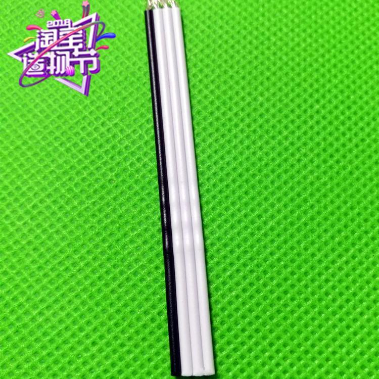厂家直销 NP环保裸铜电子线 黑白白白彩排线 4P端子连接线束加工
