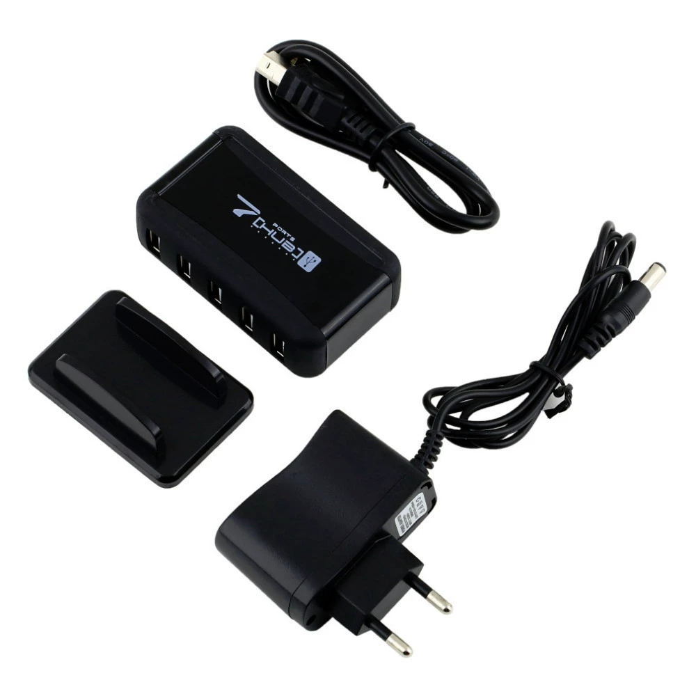 Поставщик производителя вертикальный односторонний USB HUB 7 портов сборка шнура с источником питания высокоскоростное USB-расширение