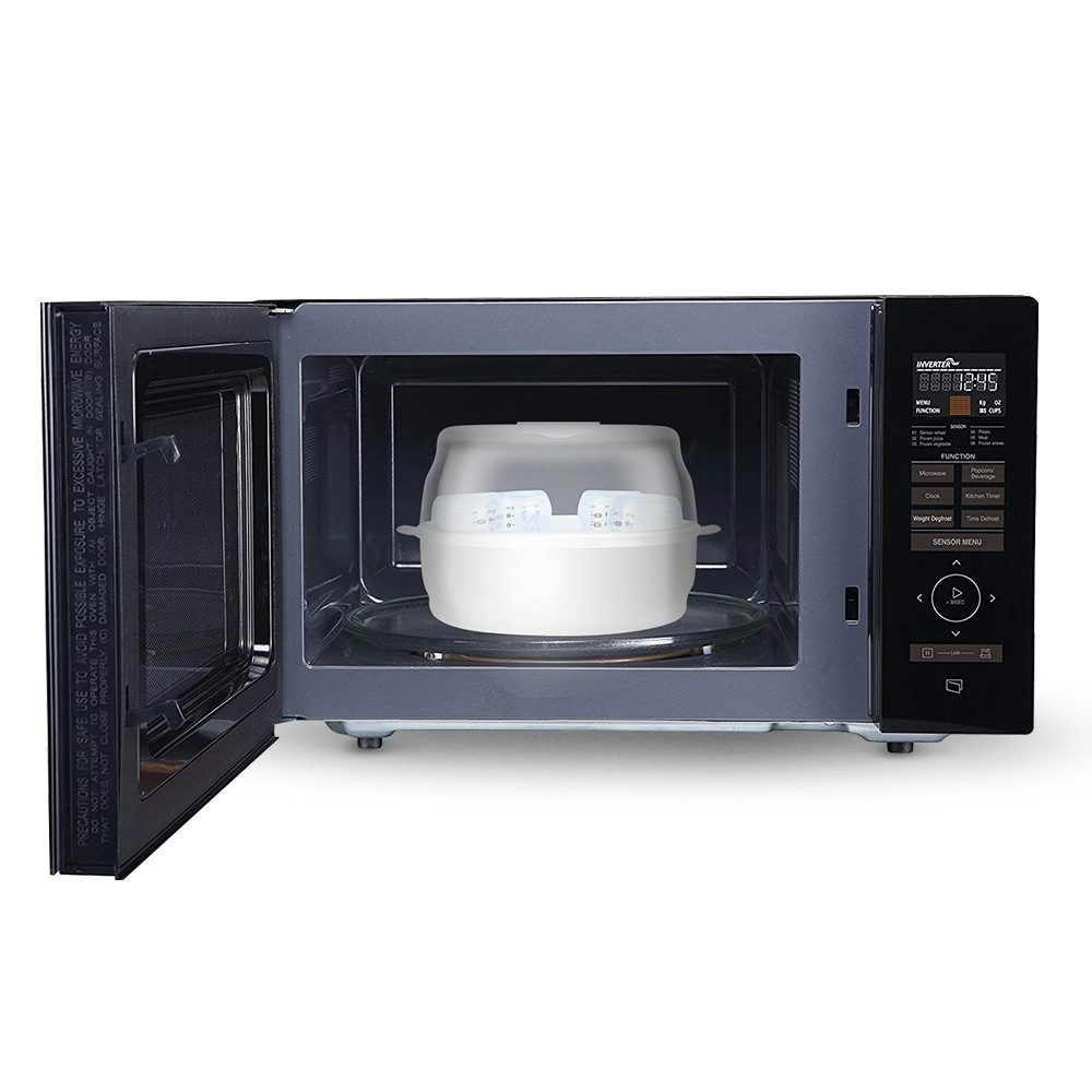 源头工厂 婴儿微波炉奶瓶消毒盒 蒸汽灭菌器耐高温餐具玩具消毒器