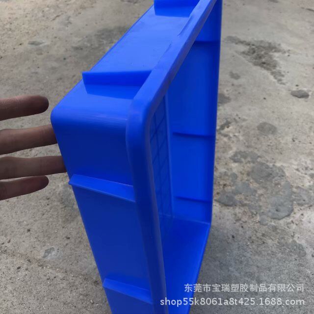 塑料方盘蓝色面包箱周转箱养殖盒塑胶周转框周转海鲜盘食品浅盘