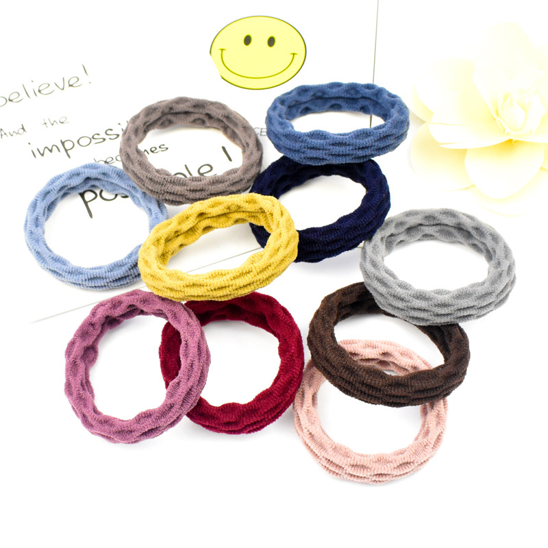 Sourcing Korean version of the new head rope hair ring widened thickened  seamless hair rope high elastic hair hair rubber band wholesale -  Dropshipman