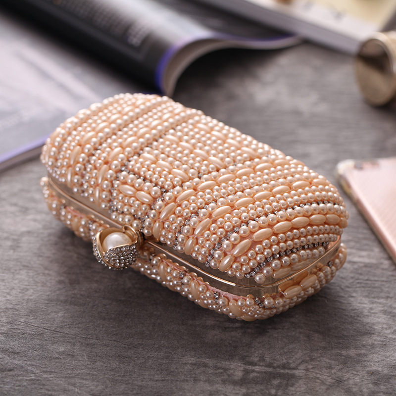 Bags Women's New Handmade Pearl Rhinestone Bag Wholesale Evening Banquet Bag Evening Bag display picture 14