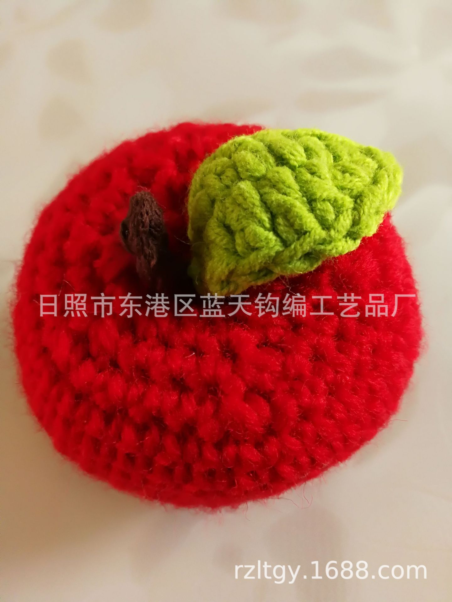 供应手工毛线钩花、手钩钩针毛线花朵