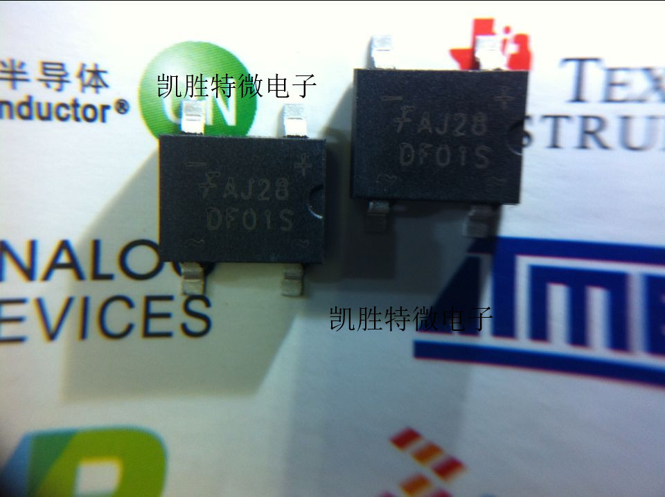 ON/原装DF01S 整流桥堆 1A/100V SOP4 DF01S进口全新现货