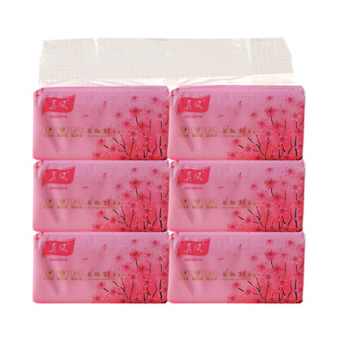 抽纸 6包一提厂家直销 面巾纸 餐巾纸 母婴批发柔 卫生纸LOGO|ms
