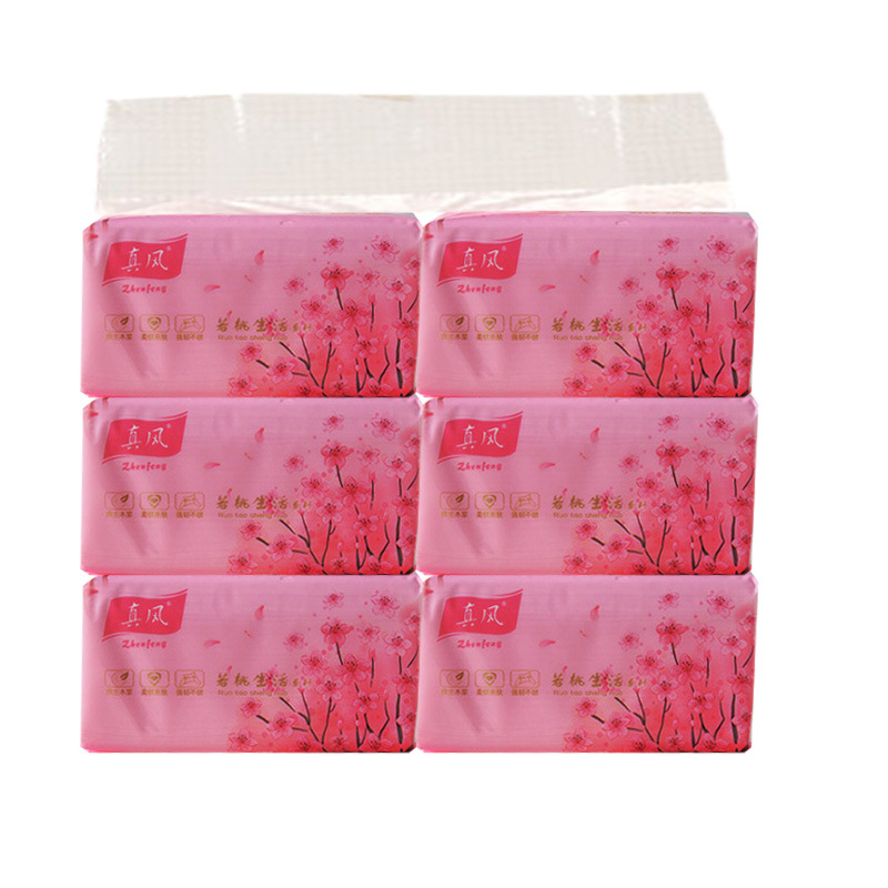 抽纸 6包一提厂家直销 面巾纸 餐巾纸 母婴批发柔 卫生纸LOGO|ms