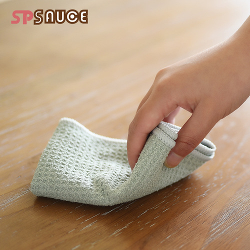 Household fine fiber tablecloth kitchen countertop absorbent lint-free rag to wipe table scouring pad cleaning dishcloth