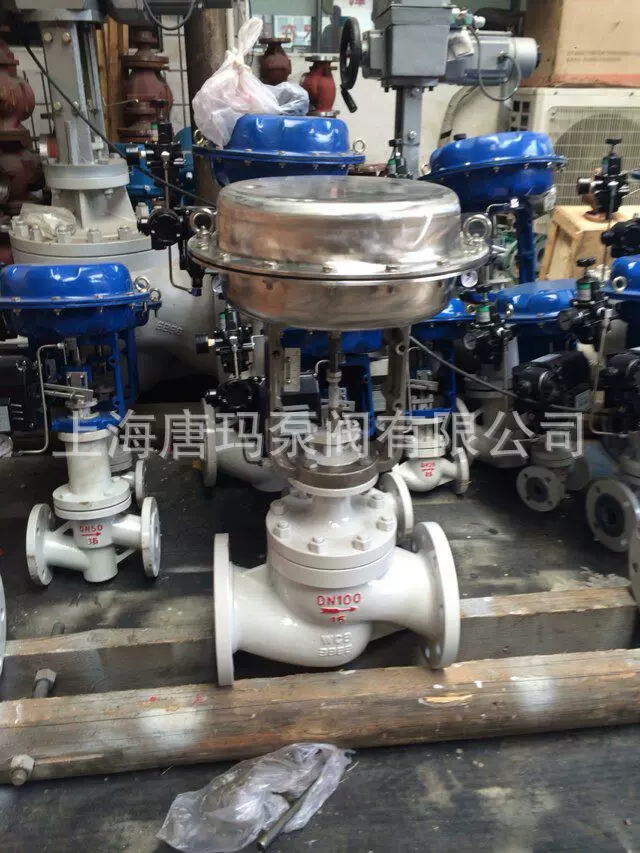 ZJHP-40C DN100铸钢气动调节阀，碳钢气动薄膜单座调节阀