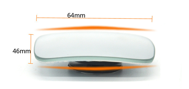 Car Small Round Mirror, Reversing Mirror, High-Definition Frameless Blind Spot Mirror, Wide-Angle Auxiliary Rearview Mirror, Practical Car Accessory