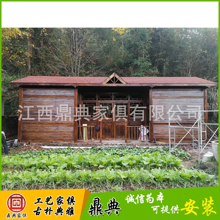 Jiangxi Province gardens Manufactor Arbor Chalet villa Anticorrosive wood outdoors solid wood Agritainment Wooden house leisure time New Rural