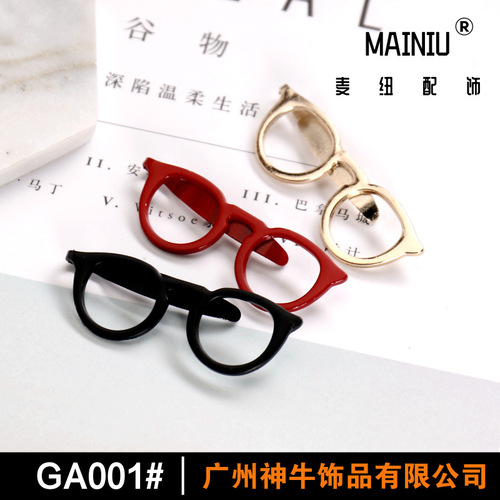 GA001 AliExpress platform model European and American new fashion casual sunglasses glasses tie clip 4 colors optional