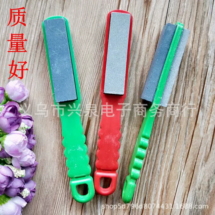 Пластиковый точильный камень, многофункциональная точилка, двусторонняя точилка для масляных камней, один юань, два юаня, оптовая продажа